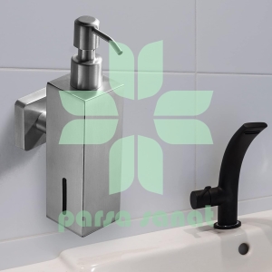 سفارش مایع ریز دیواری چهارگوش Q500_استیل مات