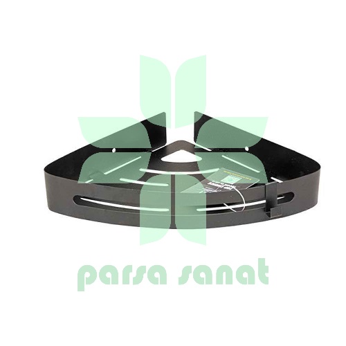 کنج حمامی یک طبقه استیل مشکی مدل 201